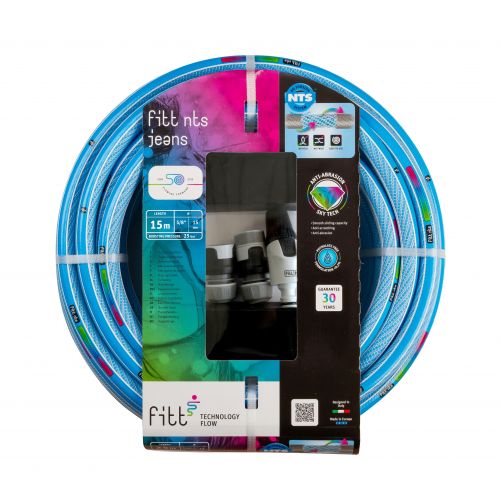 KIT MANGUERA JEANS FITT NTS 15 mm x 15 m LANZA